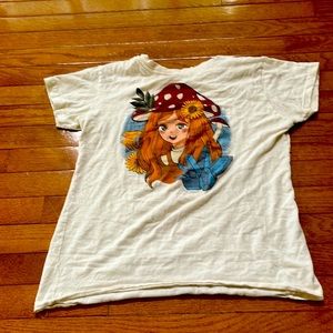 Cottage-core mushroom girl t-Shirt